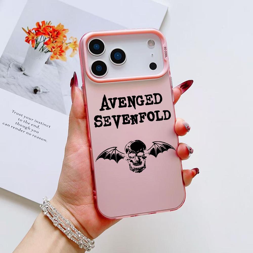 

Cool A-Avenged Sevenfold Phone Case For iPhone 17 16 15 14 13 12 11 Pro Max Air Matte Laser Aurora Shockproof Funda iPhone 16 Plus