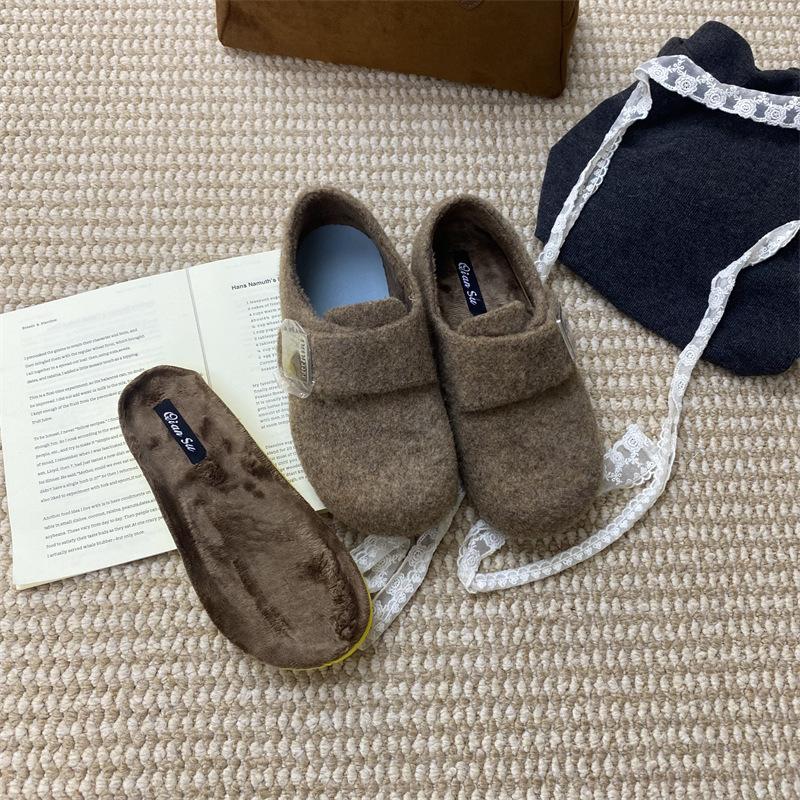 

2025 heightening French retro Mary Jane winter word with grandma shoes outside wearing Boken, Mao Mao shoes 39 коричневый