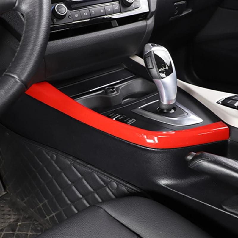 Car Gear Shift Panel Cover L-shaped Side Strip Sticker Fit For BMW 1 2 Series F20 F21 F22 F23 2012-2018 Auto