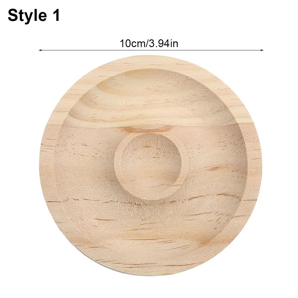 1Pc Organizer Mat Wooden Jewelry Tray 10cm DIY Bead Design Board Wooden Bracelet Display Stand Plate Jewelry Packaging & Display