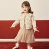 PawinPaw 2025 Winter Christmas Cartoon Bear Girl's Dress Set