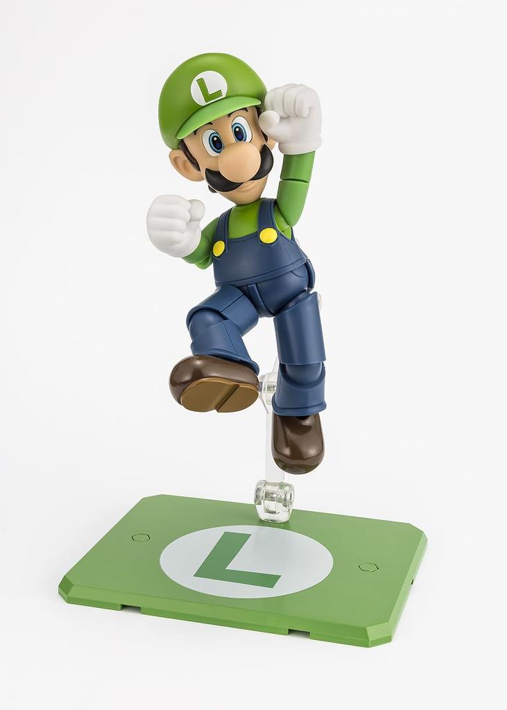 TAMASHII NATIONS Super Mario Luigi Approximately 110mm ABS PVC Painted Movable Figure S.H.Figuarts & (SUPER MARIO) &