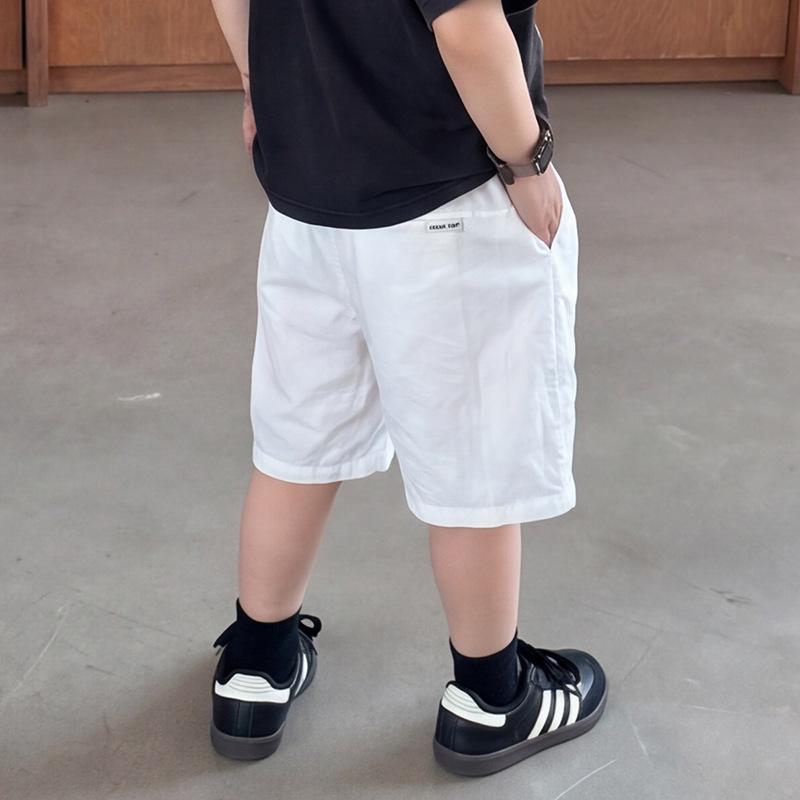 Korean Style Kids' Quick-Dry Cargo Shorts - Casual, Loose Fit for Boys