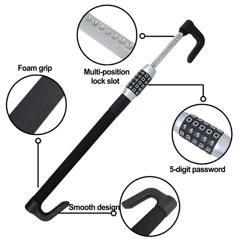 Car Anti Theft Wheel Lock Adjustable Combination Code Car Anti-Theft Lock Car Pedal Locks Keyless Password Car Security Device