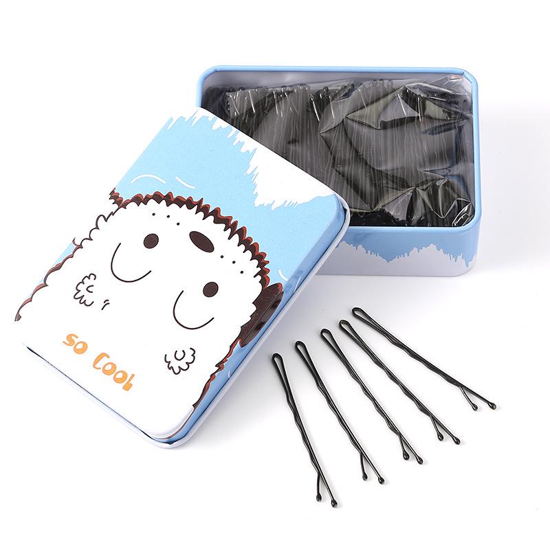 Einzelne schwarze Haarnadel für Pony und Hochsteckfrisuren