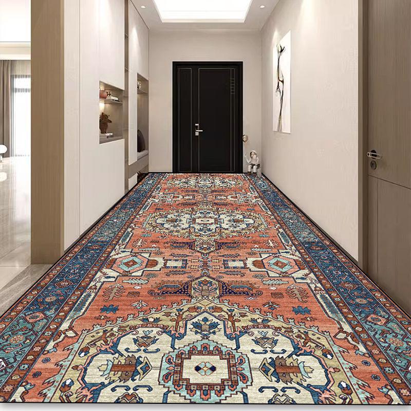 Böhmischer Langer Flur Teppich Luxus Persische Dekoration Flur Teppich Rutschfest Einfache Reinigung Fußmatte Treppenläufer Teppiche