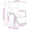 Recliner with Footrest Black Velvet
