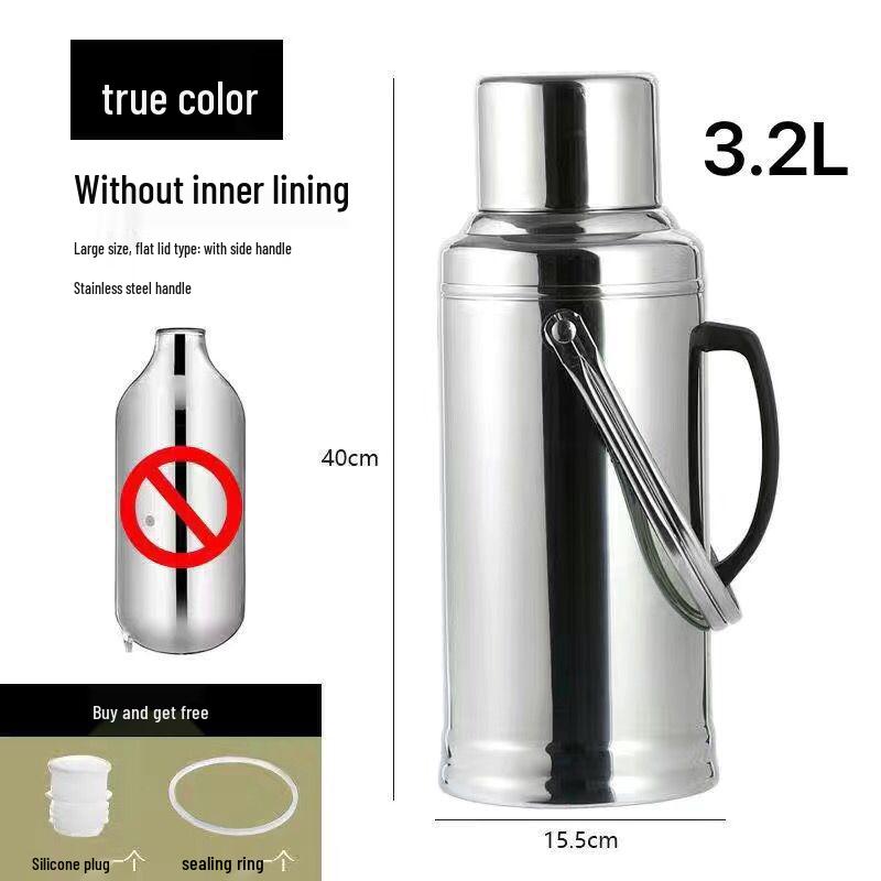 Stainless Steel Glass Hot Water Bottle for Home or Dorm Use