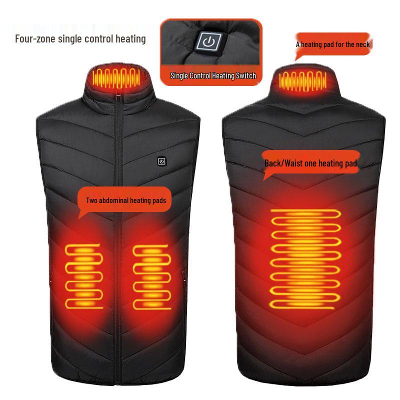 Men's USB Electric Heated Vest for Autumn and Winter