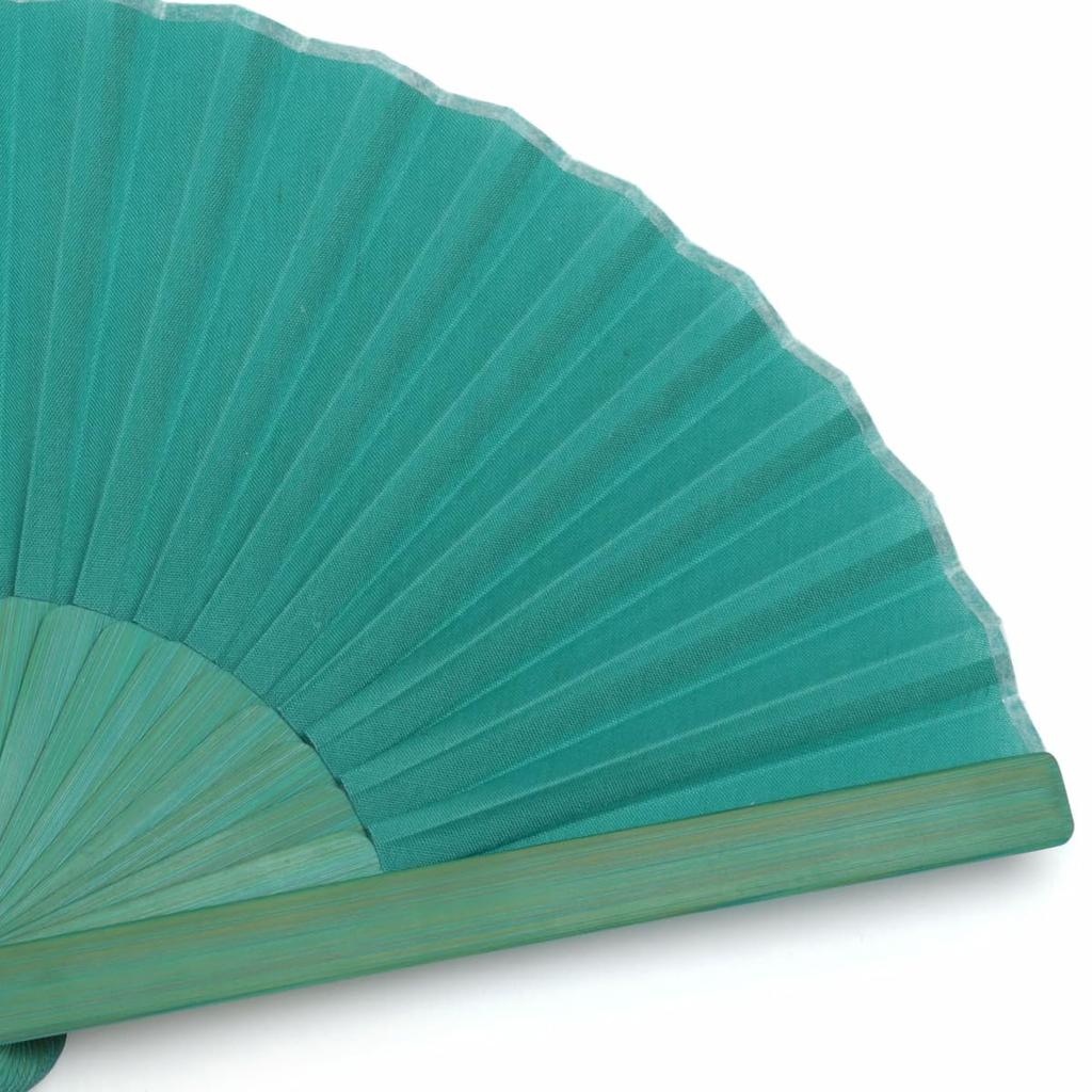 Shoroku Summer Mini with Fan Fashion Emerald [Nishikawa Shoten] Fan, Size, Case, Women's Fan, Craftwork,