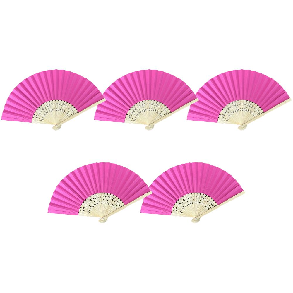 1/5/10pcs DIY Bamboo Folding Hand Fan Adults Children's Calligraphy Painting Practice Paper Fan Wedding Party Gift Home Decor