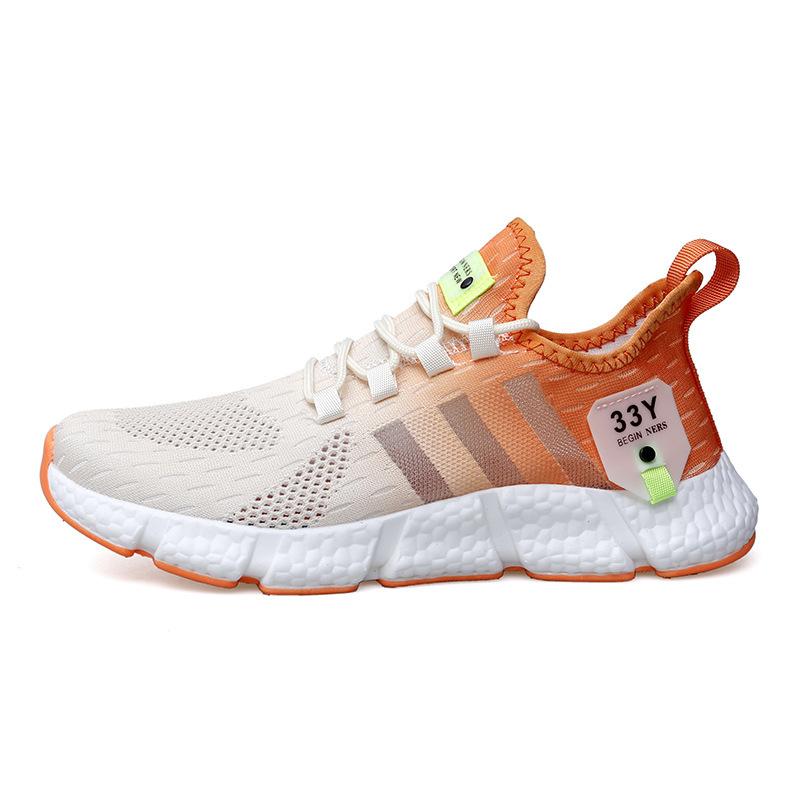 Men's and women's shoes sports shoes summer shoes running shoes flying woven breathable running shoes lightweight mesh men's and women's casual sh