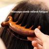Sandelholz Kopfhaut Massagekamm Multifunktionaler Meridiankamm Holzkamm mit breiten Zinken Gesichts- Kopf- Körpermassagegerät Gua Sha Schaberwerkzeug