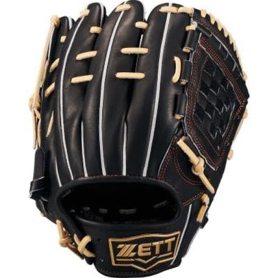 

ZETT Neo Status Soft Baseball Glove for Second and B Size 4 Shortstop, Black/Pastel (1932), (BRGB31520N)