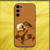 Cartoon Sly C-Cooper Phone Case For Samsung S24,S21,S22,S23,S30,Ultra,S20,Plus,Fe,Lite,Note,10,9,5G Black Soft Cover