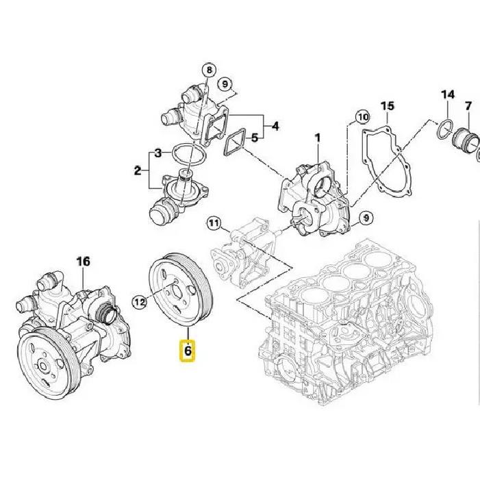 Puleggia Pompa Servosterzo per BMW E81 E46 E90 X1 X3 X3 E83 118i 318i 320i 32427500335