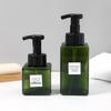 Plastic Square Foam Pump Bottle for Hand Soap, Shower Gel, and Mousse  