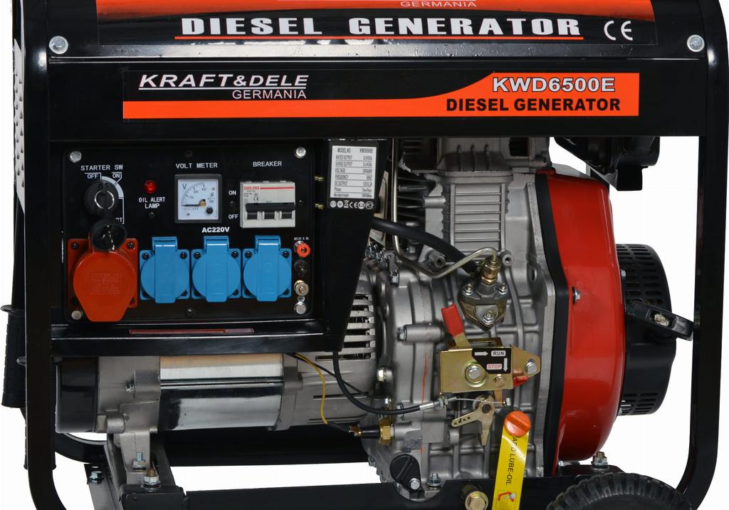 6500W Üç Fazlı Dizel Jeneratör | Kraft&Dele