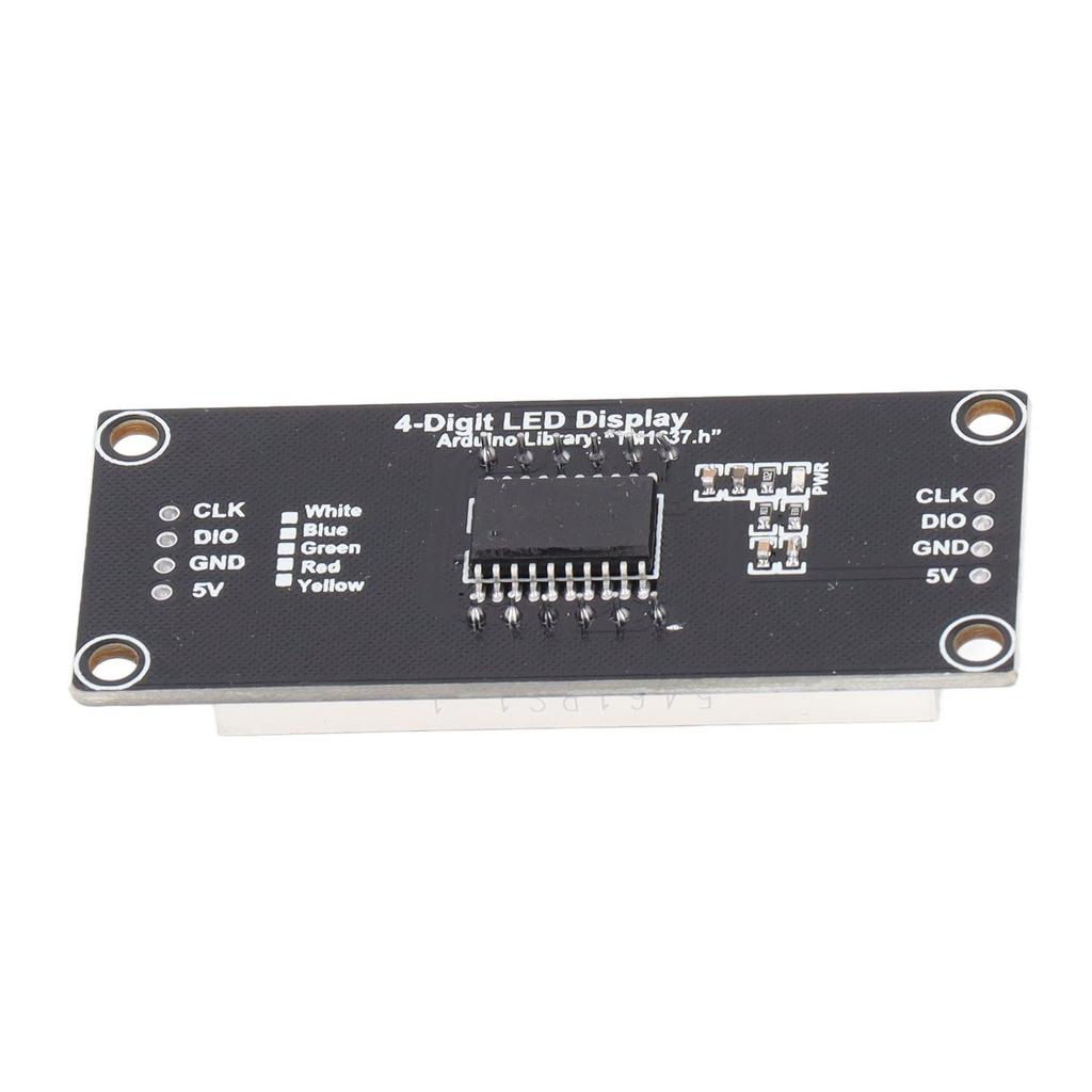 LED Display LED Segment Digital Display Pack of TM1637 Module, 4-Digit 7-Segment Module, 4, (MRA172A Red)