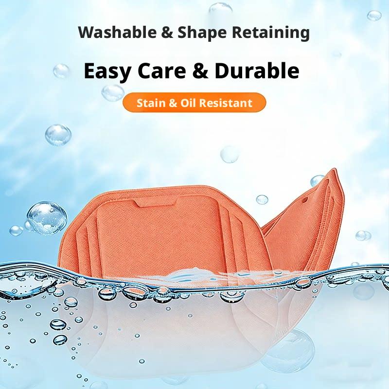 SEAMETAL Universal All-Season Car Seat Cushion, Latex Filled High-Elastic Breathable Seat Pad, Backless Anti-Fatigue Seat Protector