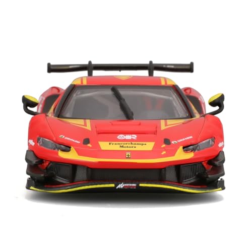 Bburago 1/43 Scale Ferrari 296 GT3 2023 Red / Race Sports Car Diecast Model Car Finished Product 18-36313