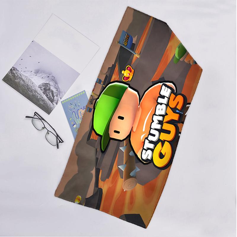 Stumble Guys Fashion Beach Towel: Ideal for Summer Adventures Soft, absorbent and quick drying suitable for swimming and bathing