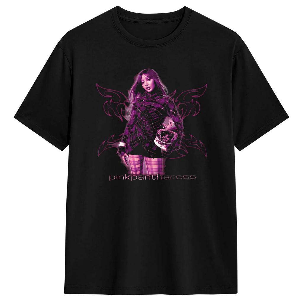 Funny Singer Pinkpantheres Tshirt For Men Crewneck Cotton T Shirt Short Sleeve Tees Original Clothing