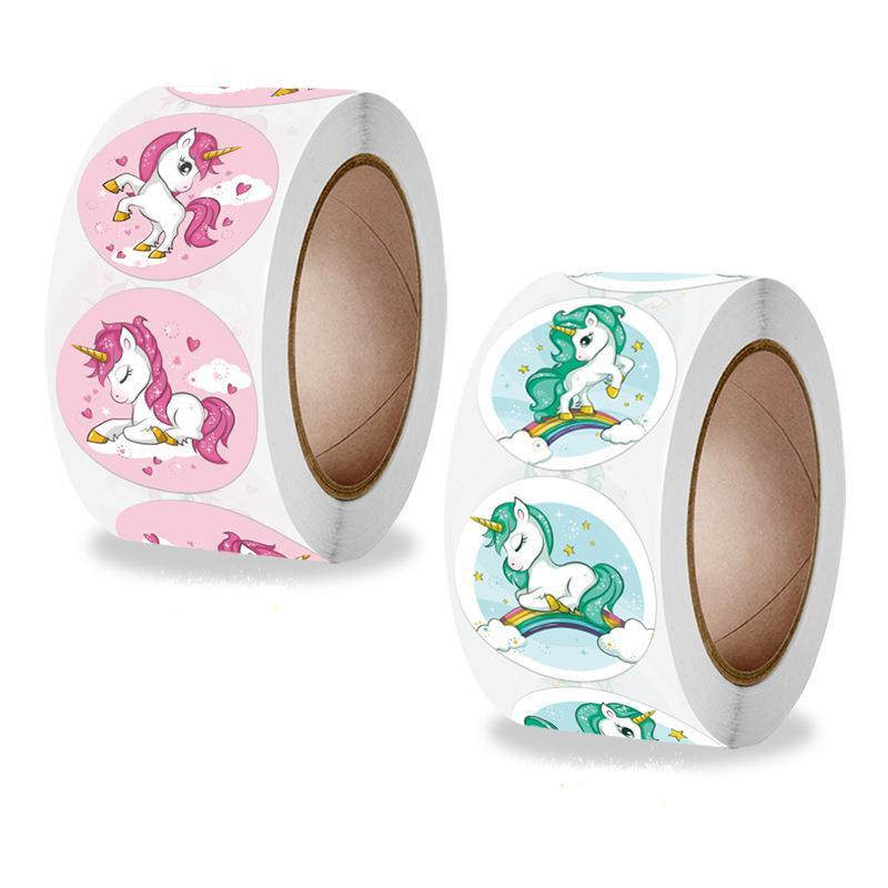 500 Stickersroll Teacher Rewards And Encourages Children'S Toys Holiday Decoration Animal Stickers Seal Stickers
