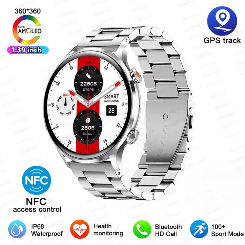 2025 Nou Ceas Smart cu GPS de Urmărire Femei Ecran AMOLED HD Ritm Cardiac Tensiune Arterială Apel BT IP68 Impermeabil Smartwatch Pentru Huawei Xiaomi