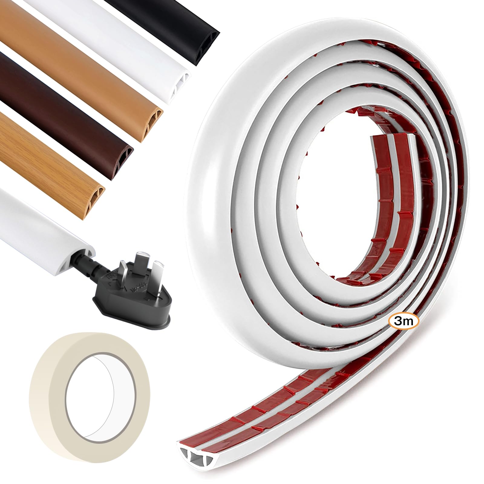 

Напольный кабель-канал Rabieru, Кабель-канал для пола, Скрытие проводки, Кабель-канал, Защита кабеля, Кабельный короб, Напольный короб, Защита кабеля с