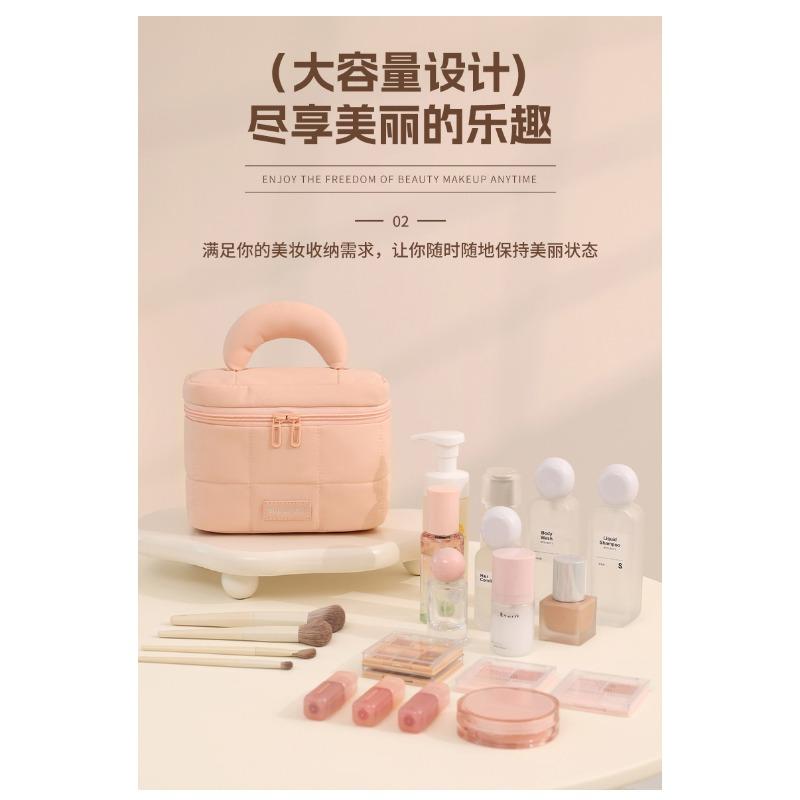 Large Capacity Candy Color Portable Handheld Cosmetic Bag