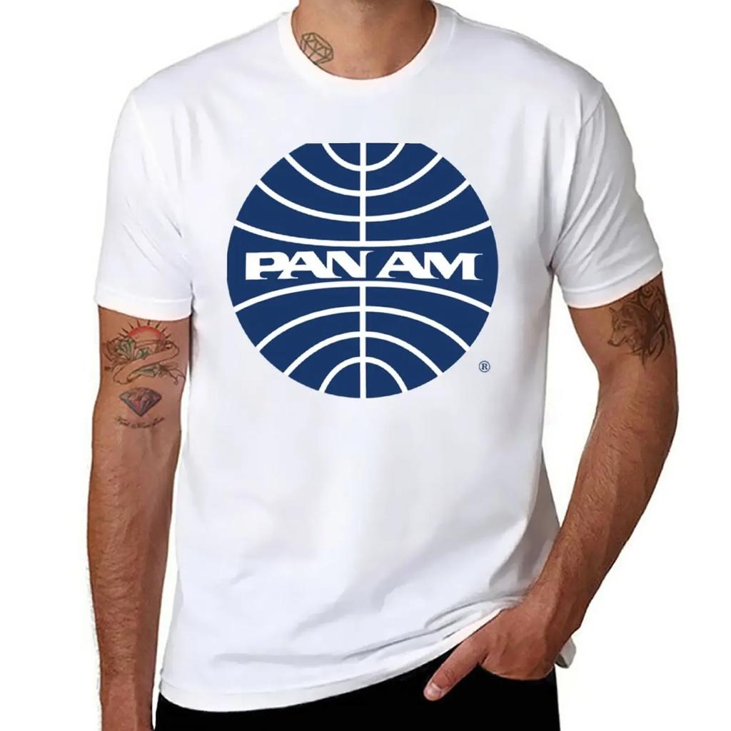 Pan Am Mid 1950s Globe Inverted T-Shirt Animal Prinfor Boys Shirts Graphic Tees Mens T Shirt Graphic