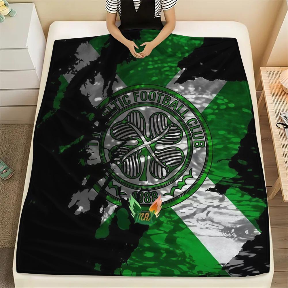 Celtic Football Club Flannel Blanket, High quality Comfortable for All Seasons, Home Decor, Warmth and Comfort