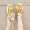 Women Shoes 2025 Spring Autumn New Breathable Non Slip Platform Sneakers Comfortable Height Increase Lace-up Casual Shoe