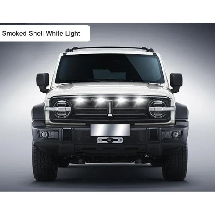 Automotive Grille Small Yellow Light Off-road Vehicle Sedan Universal Daytime Running Light LED Driving Light Warning Light