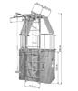 Gymnastic Ladder With House Indigo Pastel - White