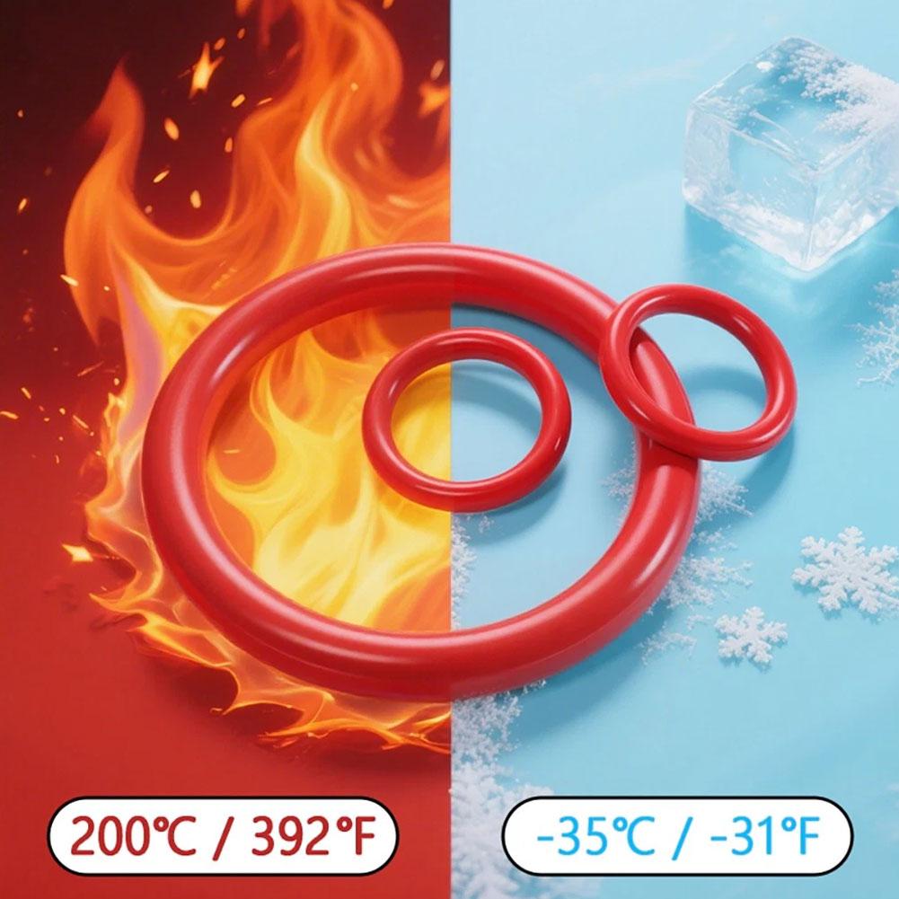 351pcs Silicone O Set, 10 Sizes, Oil And Heat Resistant,  O Combo Pack Suitable For Automotive Repair, Water Pipe Seal