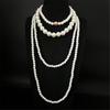 4 Piece Layering Artificial Pearls Necklace Set Adjustable Length Multi Strand Jewelry Neckchain For Women Fashion