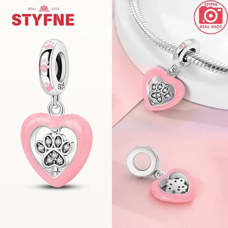 Copperoriginal Charms Princekin & Fox Cute Dog Paw Print Animnals Charms Fits Bracelet For Women Diy Fine Jewelry Gifts