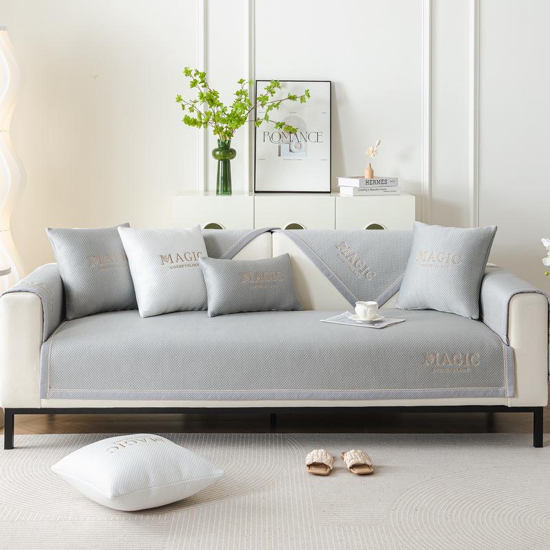 Ice Silk Sofa Cushion Summer Summer Seat Cushion for Summer Non-Slip Sofa Cover Cover Cloth