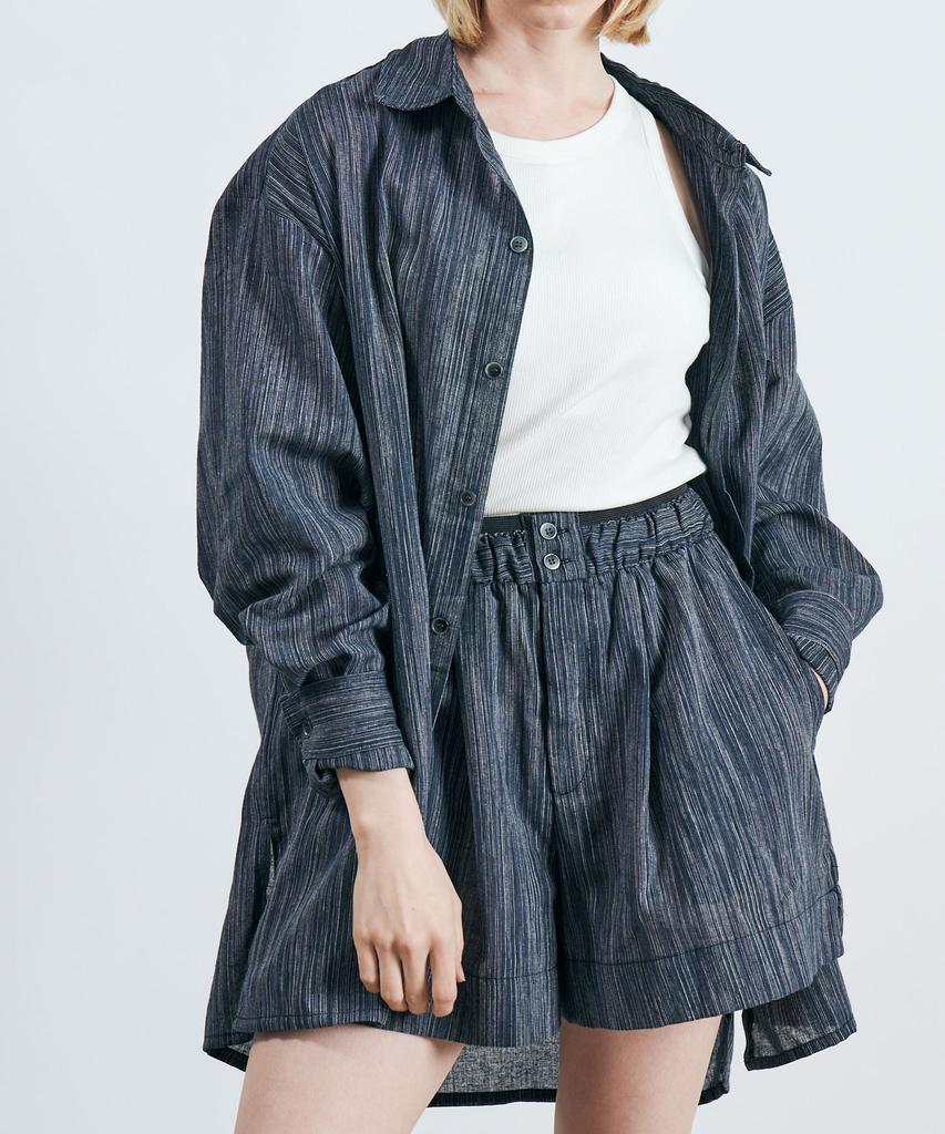 SMITHARMOR Summer Line Linen Shirt And Shorts Set_2 Colors