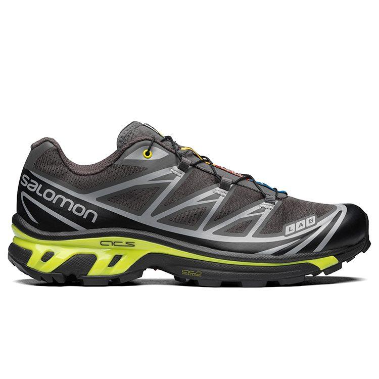 SALOMON XT 6 Slip Resistant, Abrasion Resistant, Breathable, Lightweight Low top Outdoor Shoes Unisex Black L41687000