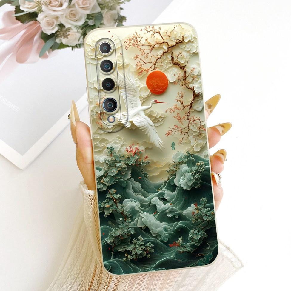 For Xiaomi Mi 10 Case Fashion Cartoon Cute Funny Painted Silicone Phone Casing M2001J2G M2001J2I