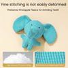 Dog Interactive Plush Toy Indestructible Stuffed Elephant Squeaky Wild Goose Puppy Teething Toy for Aggressive Chewers Stress Anxiety Relief