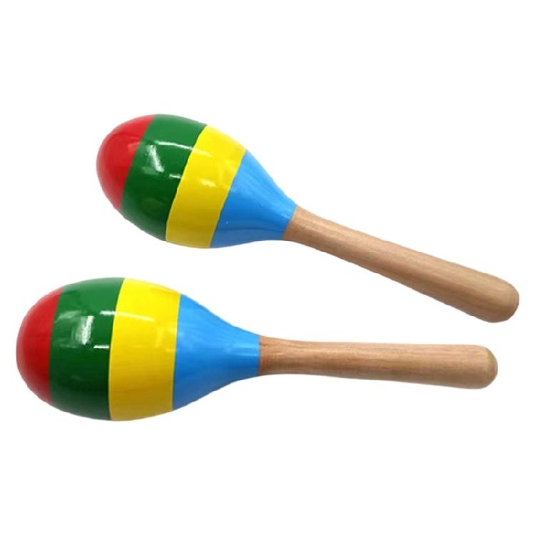 2Pieces Hand Percussion Natural Wood Texture Creating Unique Tone for Educational Purposes and Joyful Performances