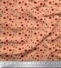 Soimoi Purple Japan Crepe Satin Fabric Flower Artistic Decor Fabric Printed Metre 42 Inch