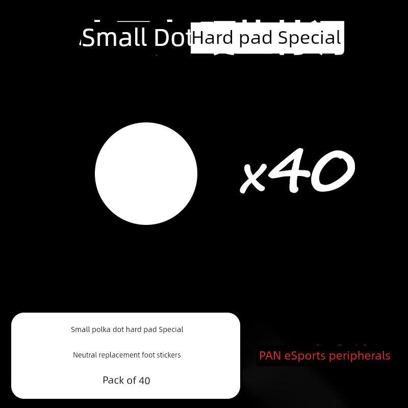 

E-Sports Dots Teflon Suitable for SkyPad Glass Mat Resin Mat Towel Game Mouse Bottom Sticker Small polka dot white hard pad Special
