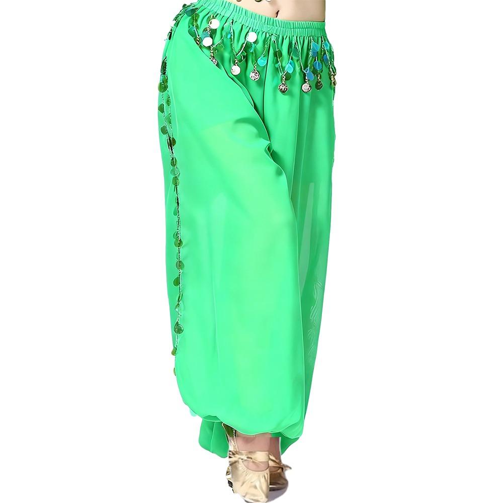 Sequin Belly Dance Pants Tassel Loose Pants Fashion Bloomers  Dance