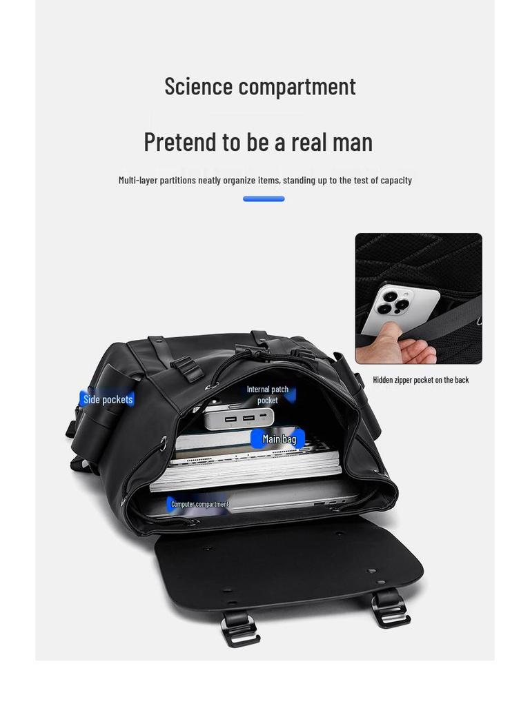 Mark Fairwhale Large Capacity Water-Repellent Backpack for Men & Women - Ideal for Business, Travel, Commute & School
