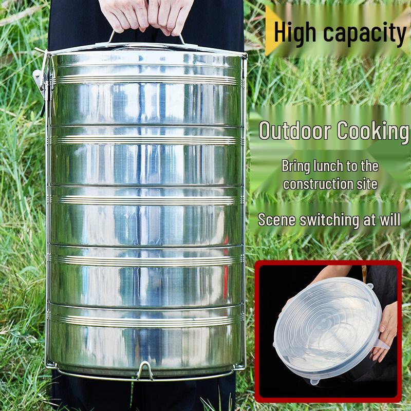 Large Capacity Insulated Stainless Steel Lunch Box
